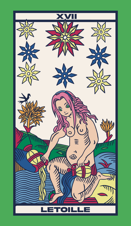 TAROT DE MARSEILLE - L'ETOILE x SAKURA