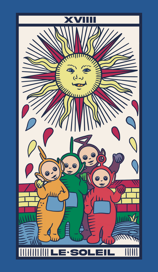 TAROT DE MARSEILLE - LE SOLEIL x TELETUBBIES