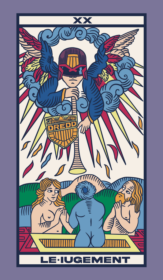 TAROT DE MARSEILLE - LE JUDGEMENT x JUDGE DREDD
