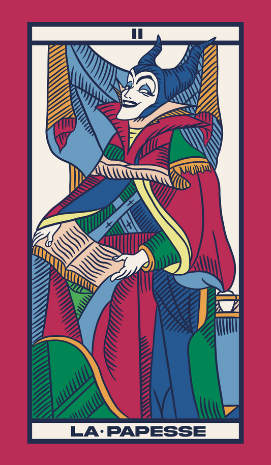TAROT DE MARSEILLE - LA PAPESSE x MALEFICIENT
