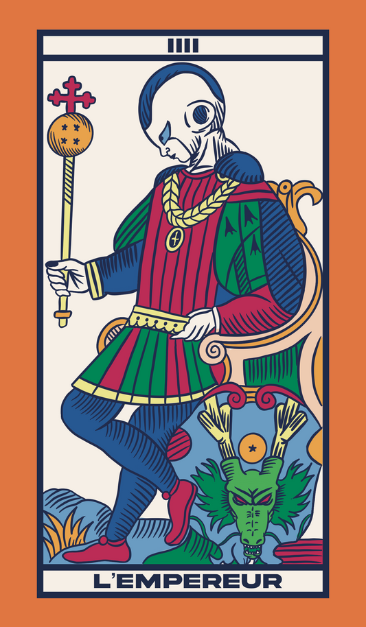 TAROT DE MARSEILLE - L'EMPEREUR x FRIEZA