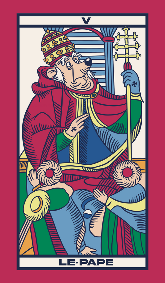TAROT DE MARSEILLE - LE PAPE x FRIAR TUCK